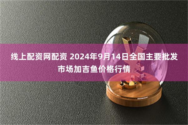 线上配资网配资 2024年9月14日全国主要批发市场加吉鱼价格行情