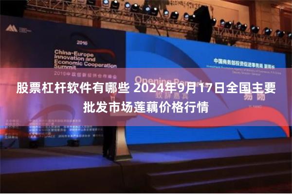 股票杠杆软件有哪些 2024年9月17日全国主要批发市场莲藕价格行情