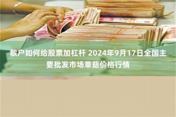 散户如何给股票加杠杆 2024年9月17日全国主要批发市场草菇价格行情