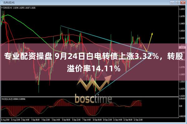 专业配资操盘 9月24日白电转债上涨3.32%，转股溢价率14.11%